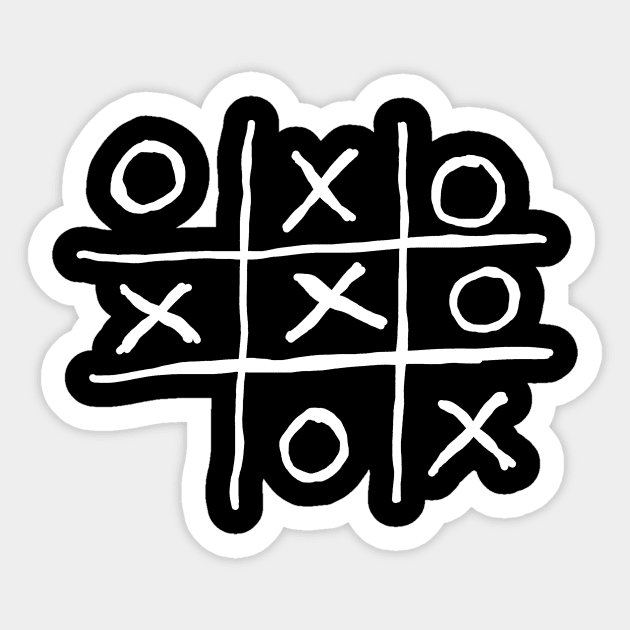 Tic Tac Toe Sticker by Mark Ewbie